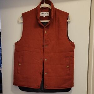 Spectre & Co. Men's Stylish Orange Wool Vest